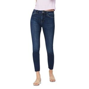 Dark Wash High-Rise Skinny Jeans - Women